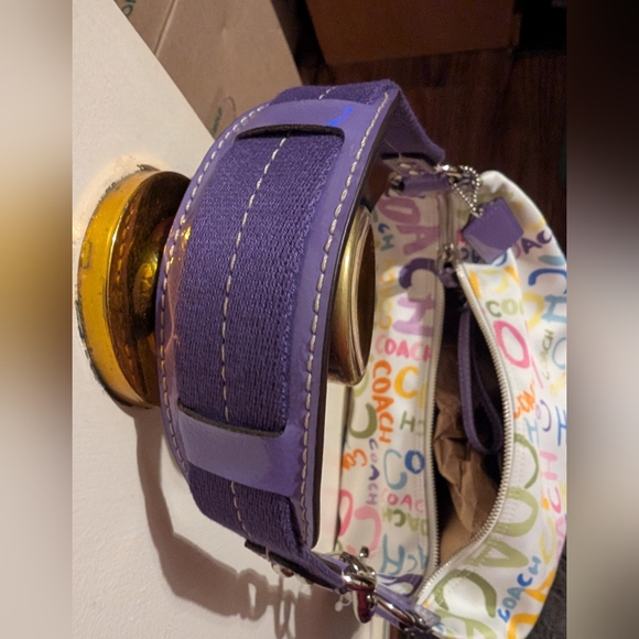 Coach Hampton Scribble Graffiti Boho Y2K Bag NWT - Picture 4 of 12